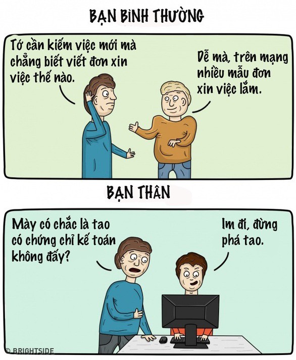Bạn bình thường và bạn thân khác nhau thế nào? - Ảnh 1. Bạn bình thường và bạn thân khác nhau thế nào? - Ảnh 1.