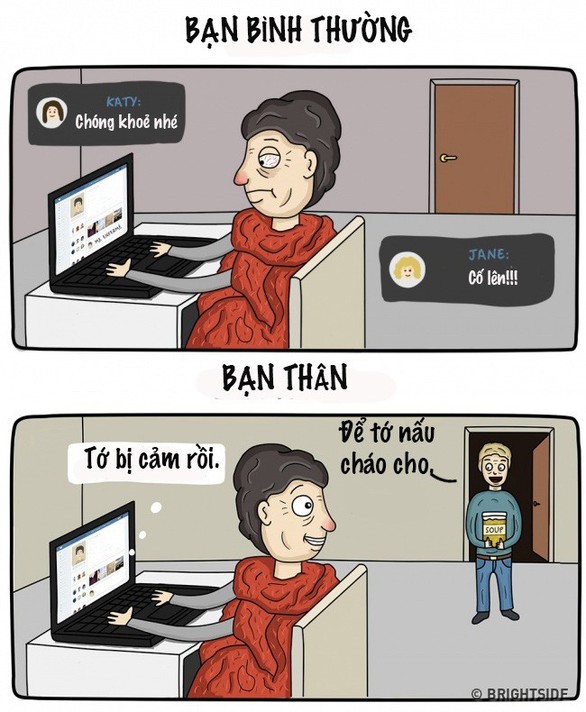 Bạn bình thường và bạn thân khác nhau thế nào? - Ảnh 3. Bạn bình thường và bạn thân khác nhau thế nào? - Ảnh 3.