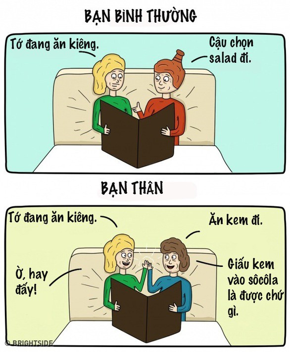 Bạn bình thường và bạn thân khác nhau thế nào? - Ảnh 10. Bạn bình thường và bạn thân khác nhau thế nào? - Ảnh 10.