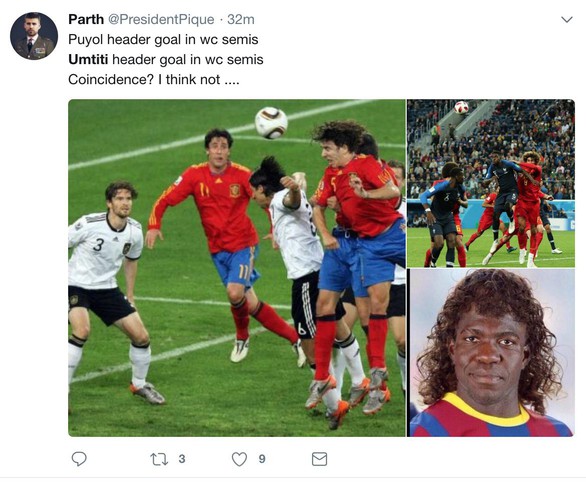 Umtiti: từ pha chơi bóng rổ đến điệu lắc vòng ba gây sốt - Ảnh 7. Umtiti: từ pha chơi bóng rổ đến điệu lắc vòng ba gây sốt - Ảnh 7.