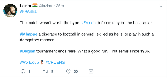 Pháp thắng, Mbappe khiến dân mạng tức vì câu giờ - Ảnh 6. Pháp thắng, Mbappe khiến dân mạng tức vì câu giờ - Ảnh 6.