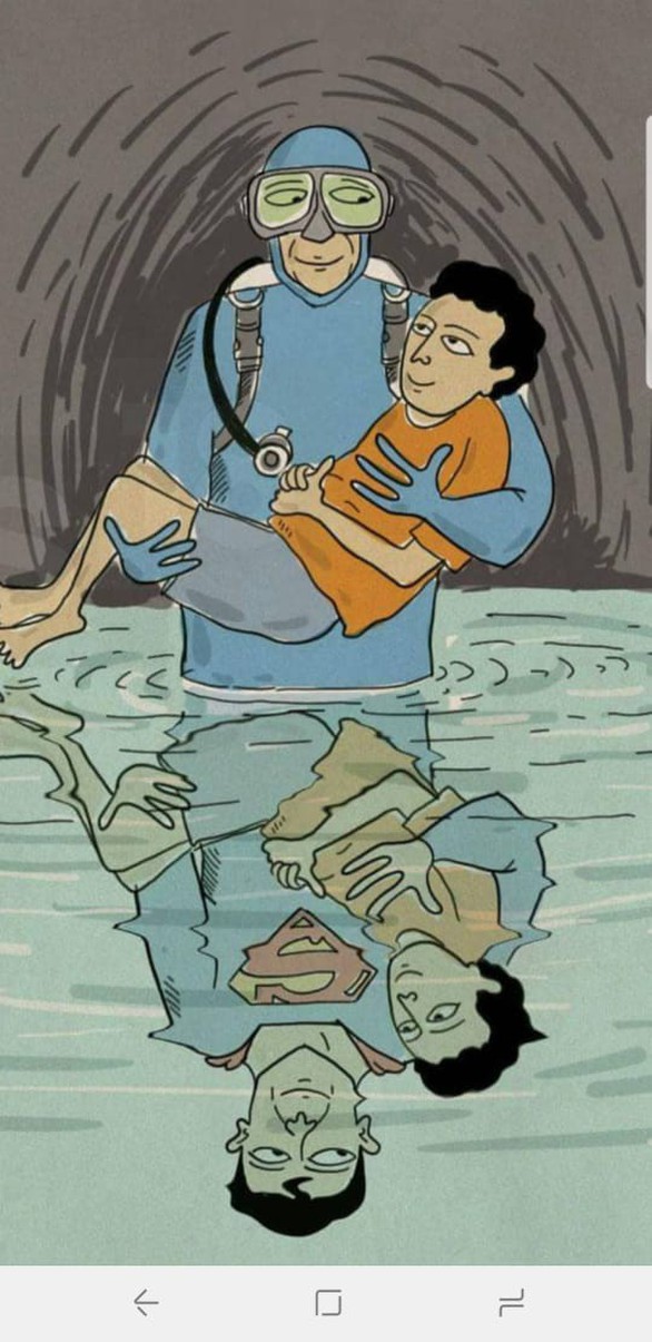 Tranh giải cứu đội bóng Thái Lan khiến dân mạng say mê - Ảnh 9. Tranh giải cứu đội bóng Thái Lan khiến dân mạng say mê - Ảnh 9.