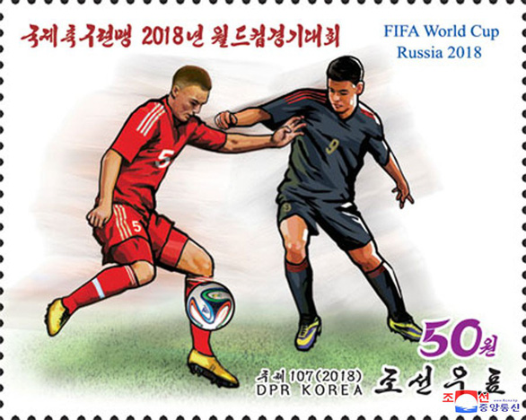 Triều Tiên phát hành bộ tem World Cup 2018 giá 2 tô phở 1 con tem - Ảnh 6. Triều Tiên phát hành bộ tem World Cup 2018 giá 2 tô phở 1 con tem - Ảnh 6.