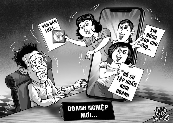 Loạn dịch vụ bủa vây doanh nghiệp mới - Ảnh 1. Loạn dịch vụ bủa vây doanh nghiệp mới - Ảnh 1.