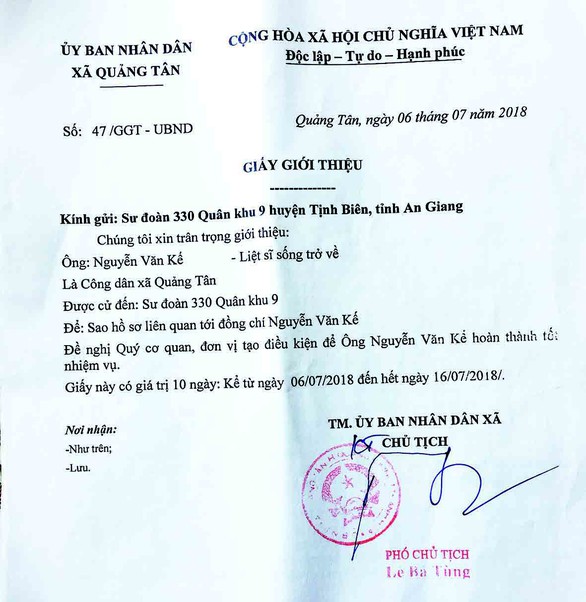 Người về sau giấy báo tử - Kỳ 5: Đêm về nói tiếng Việt Nam - Ảnh 3. Người về sau giấy báo tử - Kỳ 5: Đêm về nói tiếng Việt Nam - Ảnh 3.