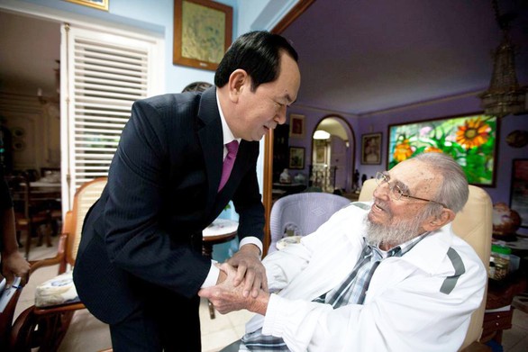 Cuộc gặp cuối cùng Chủ tịch nước Trần Đại Quang với Fidel Castro - Ảnh 1. Cuộc gặp cuối cùng Chủ tịch nước Trần Đại Quang với Fidel Castro - Ảnh 1.