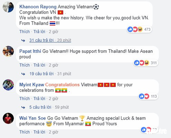 CĐV ngoại đặt niềm tin vào cơn địa chấn U23 Việt Nam - Ảnh 6. CĐV ngoại đặt niềm tin vào cơn địa chấn U23 Việt Nam - Ảnh 6.