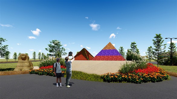 7 kỳ quan thế giới bằng hoa tươi tại Sun World Halong Complex - Ảnh 3. 7 kỳ quan thế giới bằng hoa tươi tại Sun World Halong Complex - Ảnh 3.