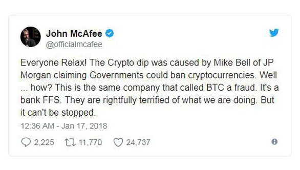 John McAfee: Tiền điện tử sẽ không chết! - Ảnh 2. John McAfee: Tiền điện tử sẽ không chết! - Ảnh 2.