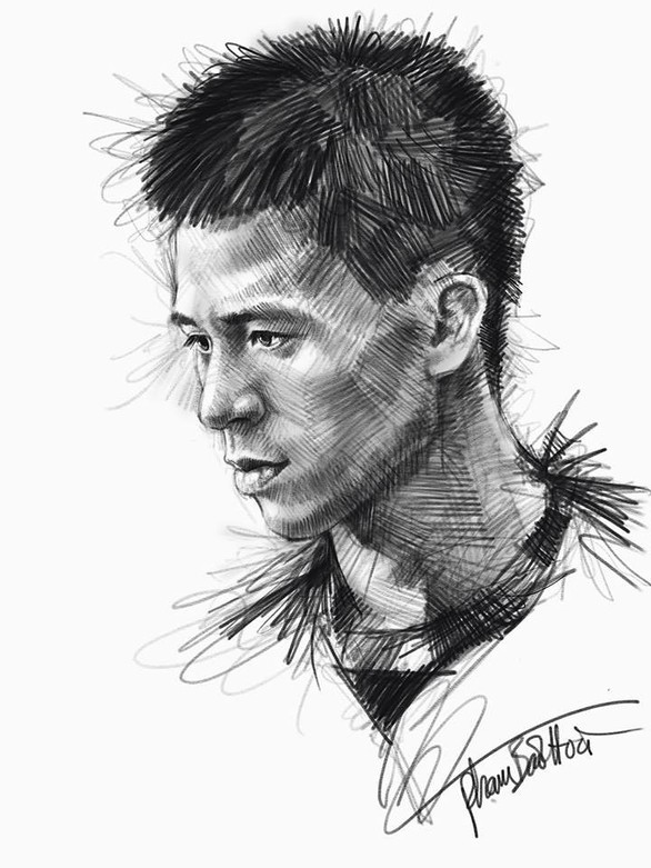 Bộ tranh chì sống động vẽ đội tuyển U23 Việt Nam - Ảnh 17. Bộ tranh chì sống động vẽ đội tuyển U23 Việt Nam - Ảnh 17.