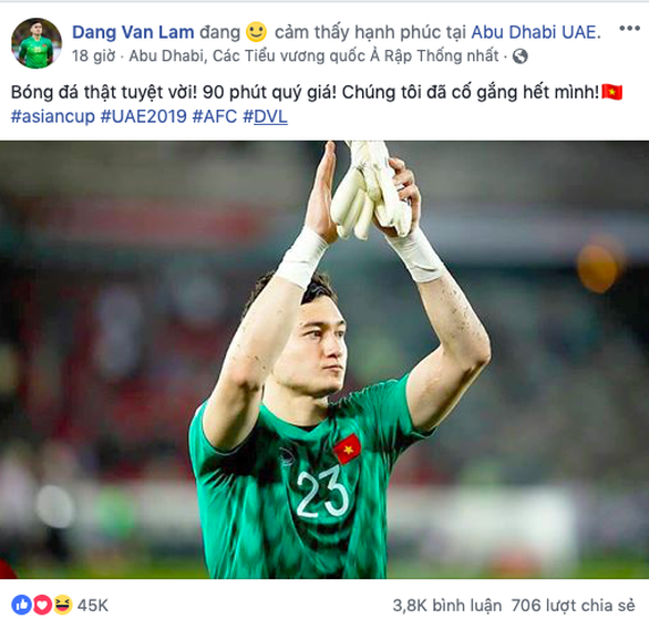 Trước làn sóng chỉ trích, Văn Lâm: ‘Chúng tôi đã cố gắng hết mình’ - Ảnh 1. Trước làn sóng chỉ trích, Văn Lâm: ‘Chúng tôi đã cố gắng hết mình’ - Ảnh 1.