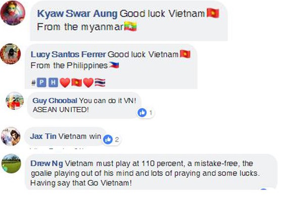 CĐV Đông Nam Á khích lệ tinh thần tuyển Việt Nam - Ảnh 3. CĐV Đông Nam Á khích lệ tinh thần tuyển Việt Nam - Ảnh 3.