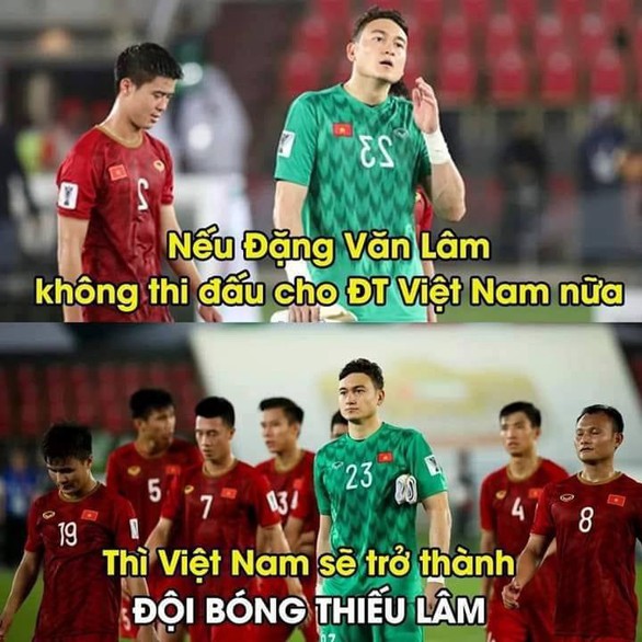 Đặng Văn Lâm trở thành trung tâm ảnh chế khi múa quạt - Ảnh 5. Đặng Văn Lâm trở thành trung tâm ảnh chế khi múa quạt - Ảnh 5.