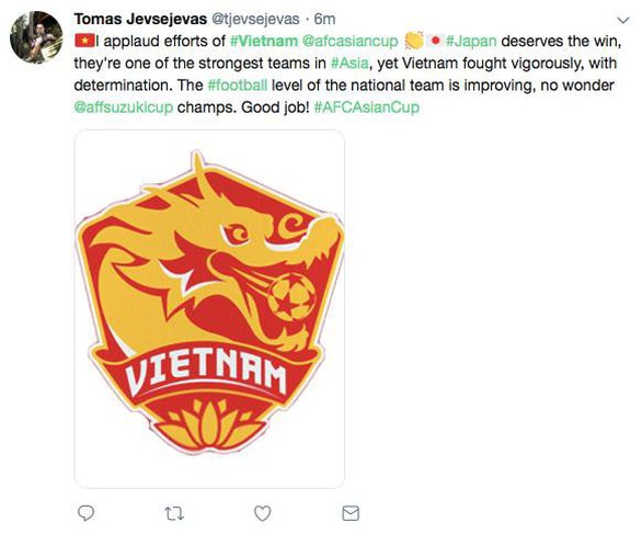 Khán giả quốc tế tán dương cổ tích Việt Nam ở Asian Cup - Ảnh 4. Khán giả quốc tế tán dương cổ tích Việt Nam ở Asian Cup - Ảnh 4.
