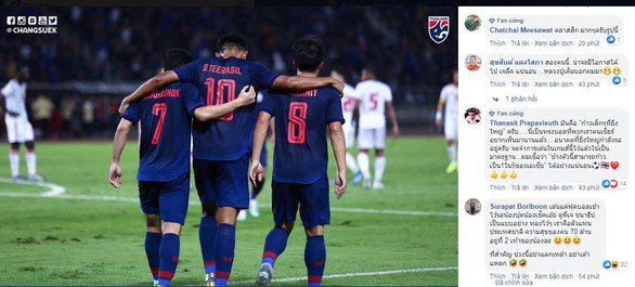 Đánh bại UAE, CĐV Thái Lan nổ vang trời: Việt Nam đang run - Ảnh 1. Đánh bại UAE, CĐV Thái Lan nổ vang trời: Việt Nam đang run - Ảnh 1.