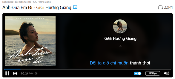 Sau The Voice, GiGi Hương Giang lãng du cùng ‘Anh đưa em đi’ - Ảnh 1. Sau The Voice, GiGi Hương Giang lãng du cùng ‘Anh đưa em đi’ - Ảnh 1.