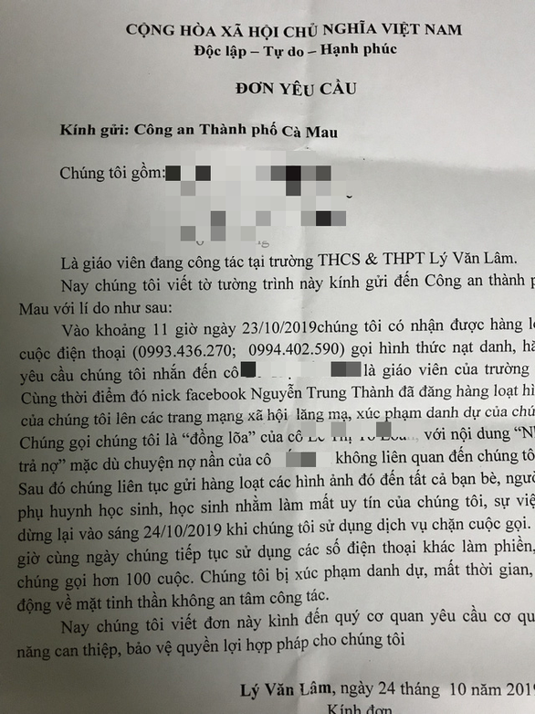 Một giáo viên thiếu nợ, cả trường bị khủng bố - Ảnh 2. Một giáo viên thiếu nợ, cả trường bị khủng bố - Ảnh 2.