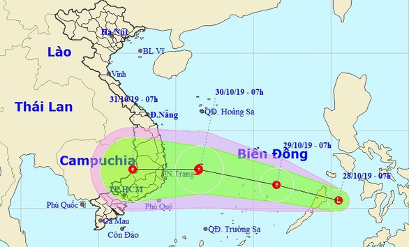 Áp thấp xuất hiện gần Biển Đông, khả năng thành bão - Ảnh 1. Áp thấp xuất hiện gần Biển Đông, khả năng thành bão - Ảnh 1.