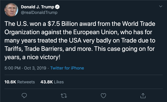 Ông Trump ca ngợi chiến thắng đẹp trong thương mại với châu Âu - Ảnh 2. Ông Trump ca ngợi chiến thắng đẹp trong thương mại với châu Âu - Ảnh 2.