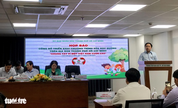 TP.HCM chính thức triển khai chương trình Sữa học đường - Ảnh 1. TP.HCM chính thức triển khai chương trình Sữa học đường - Ảnh 1.