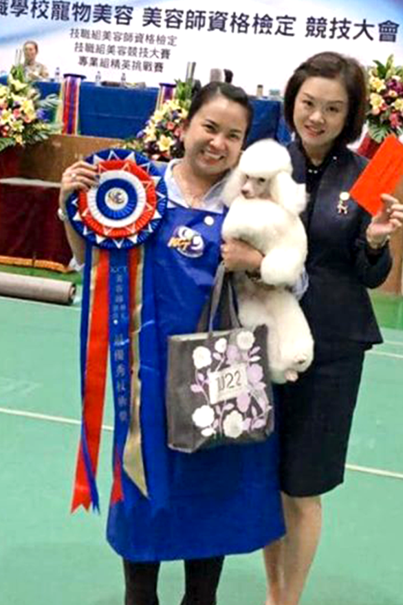 Cô gái Việt giỏi cắt tỉa làm đẹp cún cưng chinh phục giám khảo Đài Loan - Ảnh 5.