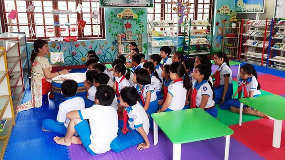 Thư viện thân thiện của những cô cậu trò tiểu học - Ảnh 1. Thư viện thân thiện của những cô cậu trò tiểu học - Ảnh 1.