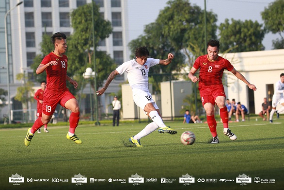 U22 Việt Nam hòa Myanmar 2-2 trước khi dự SEA Games 2019 - Ảnh 1. U22 Việt Nam hòa Myanmar 2-2 trước khi dự SEA Games 2019 - Ảnh 1.
