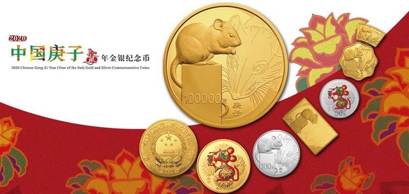 Đồng tiền kỷ niệm năm Tý bằng vàng nặng đến 10kg - Ảnh 1. Đồng tiền kỷ niệm năm Tý bằng vàng nặng đến 10kg - Ảnh 1.