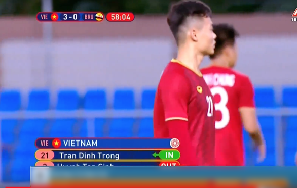 Đang bình luận ở nhà, Đình Trọng vẫn bị... tung vào sân trận gặp Brunei? - Ảnh 1. Đang bình luận ở nhà, Đình Trọng vẫn bị... tung vào sân trận gặp Brunei? - Ảnh 1.