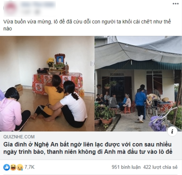 Công an tìm người tung tin lấy 900 triệu vào Sài Gòn đánh lô đề - Ảnh 1. Công an tìm người tung tin lấy 900 triệu vào Sài Gòn đánh lô đề - Ảnh 1.
