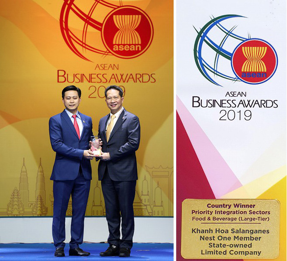 Công ty Yến sào Khánh Hòa nhận giải thưởng Doanh nghiệp ASEAN (ABA) - Ảnh 1. Công ty Yến sào Khánh Hòa nhận giải thưởng Doanh nghiệp ASEAN (ABA) - Ảnh 1.
