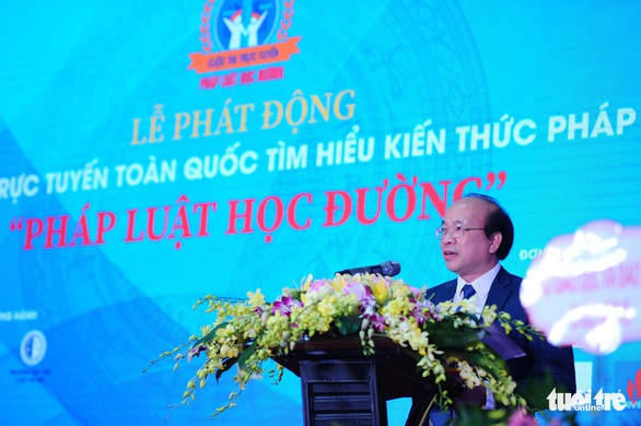 Thí sinh đoạt giải Pháp luật học đường được ưu tiên xét tuyển trường luật - Ảnh 1. Thí sinh đoạt giải Pháp luật học đường được ưu tiên xét tuyển trường luật - Ảnh 1.