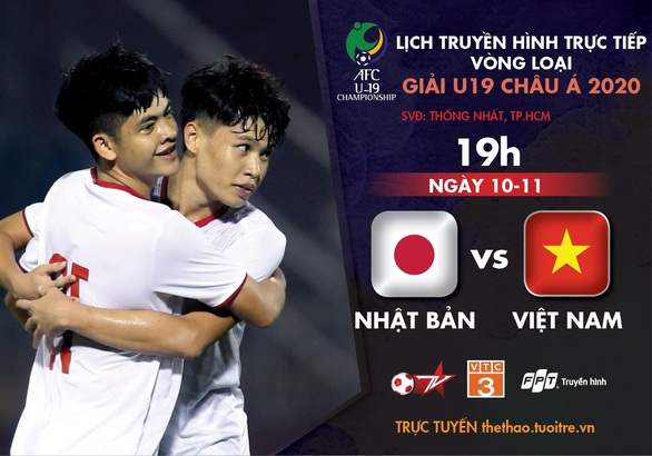 Lịch trực tiếp U19 Việt Nam - Nhật Bản: Quyết đấu vì ngôi đầu - Ảnh 1. Lịch trực tiếp U19 Việt Nam - Nhật Bản: Quyết đấu vì ngôi đầu - Ảnh 1.