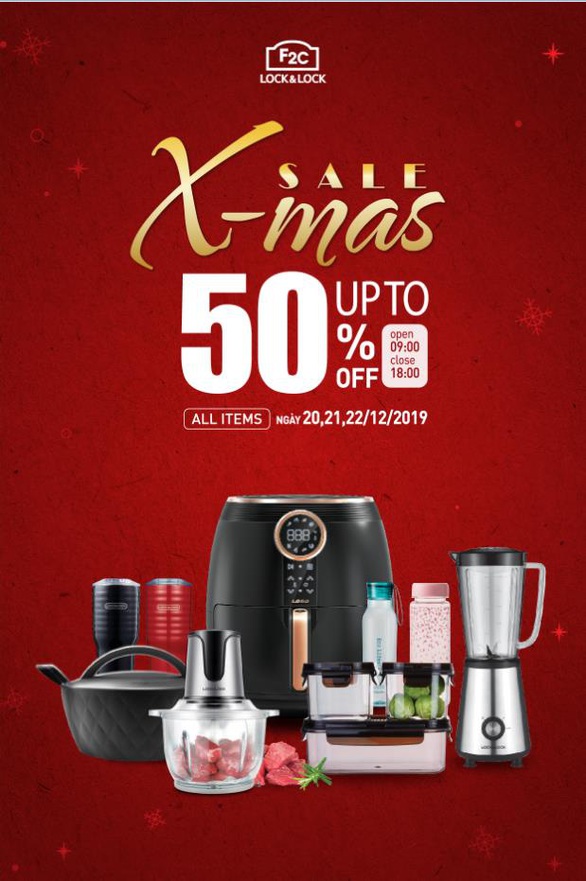 LOCK&LOCK giảm giá lên đến 50% nhân dịp Giáng sinh - Ảnh 1. LOCK&LOCK giảm giá lên đến 50% nhân dịp Giáng sinh - Ảnh 1.