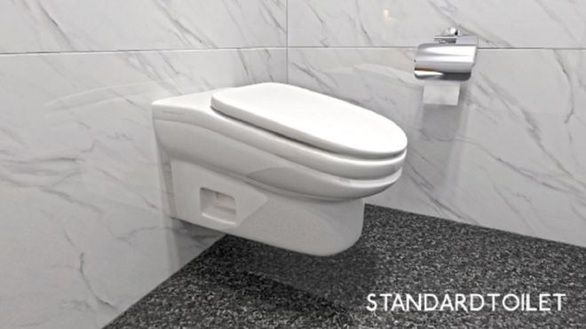 Bồn cầu nghiêng chống lướt mạng trong toilet, dân mạng nổi nóng - Ảnh 1. Bồn cầu nghiêng chống lướt mạng trong toilet, dân mạng nổi nóng - Ảnh 1.