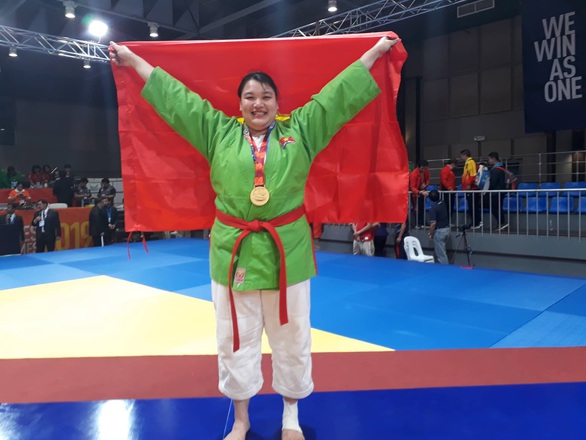 Nữ võ sĩ kurash Thanh Thủy phải tăng gần 20kg để giành HCV SEA Games 30 - Ảnh 1. Nữ võ sĩ kurash Thanh Thủy phải tăng gần 20kg để giành HCV SEA Games 30 - Ảnh 1.