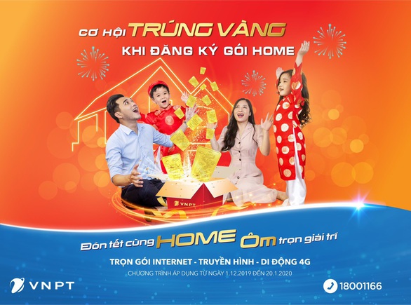 Trúng vàng SJC 9999 khi đăng ký Internet, truyền hình VNPT dịp Tết - Ảnh 1. Trúng vàng SJC 9999 khi đăng ký Internet, truyền hình VNPT dịp Tết - Ảnh 1.
