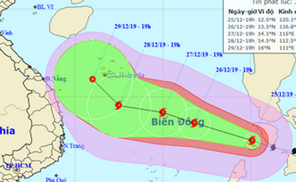 Bão Phanfone đã vào biển Đông, thành bão số 8 - Ảnh 1.