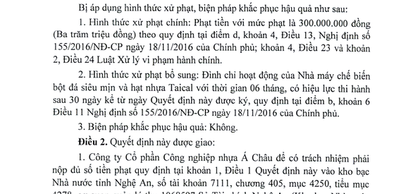 Phạt 300 triệu, đinh chỉ hoạt động nhà máy chưa có báo cáo tác động môi trường - Ảnh 1. Phạt 300 triệu, đinh chỉ hoạt động nhà máy chưa có báo cáo tác động môi trường - Ảnh 1.