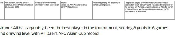AFC bác đơn kiện Qatar của UAE - Ảnh 1. AFC bác đơn kiện Qatar của UAE - Ảnh 1.