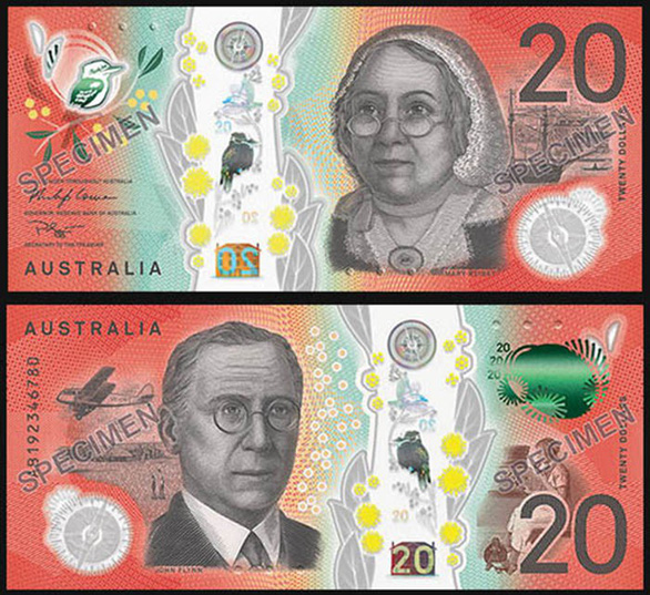 Ra mắt mẫu tiền 20 AUD mới của Úc - Ảnh 1.