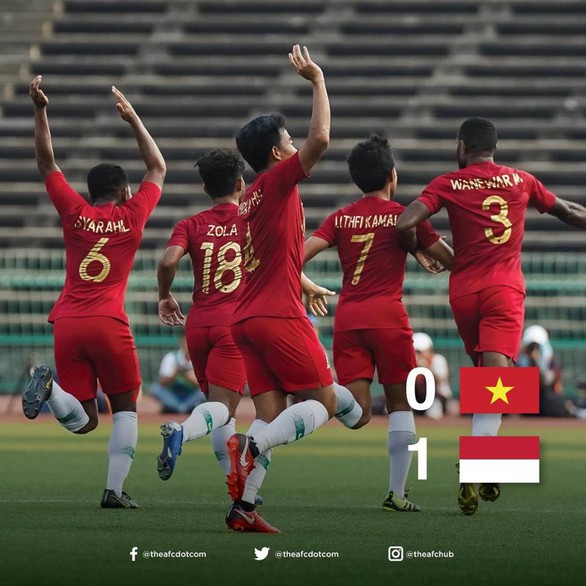 CĐV Indonesia nổ vang trời sau trận thắng tuyển U22 Việt Nam - Ảnh 1. CĐV Indonesia nổ vang trời sau trận thắng tuyển U22 Việt Nam - Ảnh 1.