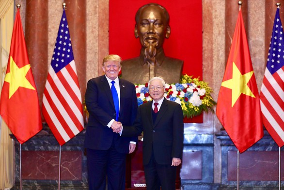 Tổng bí thư, Chủ tịch nước Nguyễn Phú Trọng tiếp Tổng thống Trump - Ảnh 1.