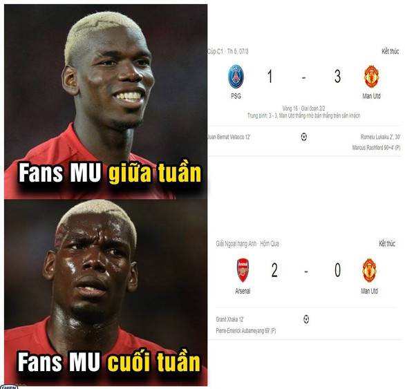 Ảnh chế Arsenal quậy phá tiệc mừng chiến thắng của M.U trước PSG - Ảnh 2. Ảnh chế Arsenal quậy phá tiệc mừng chiến thắng của M.U trước PSG - Ảnh 2.