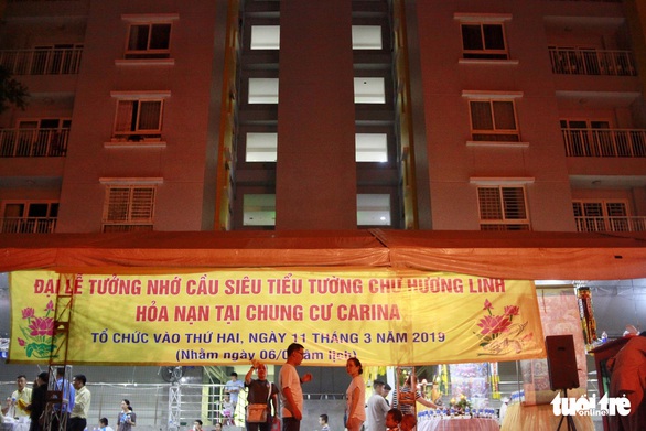Cầu siêu cho nạn nhân sau một năm cháy chung cư Carina - Ảnh 5. Cầu siêu cho nạn nhân sau một năm cháy chung cư Carina - Ảnh 5.