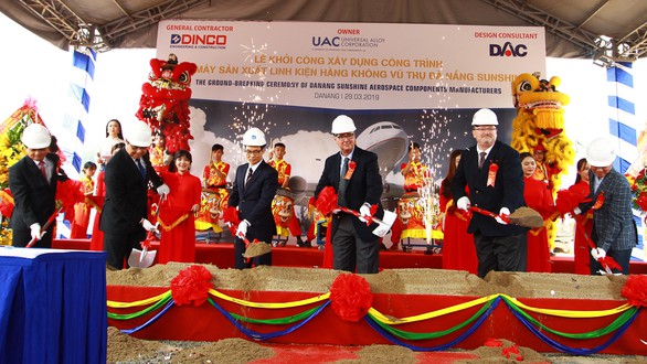Kết quả hình ảnh cho Lá»
khá»i công nhà máy sản xuất linh kiá»n máy bay tại Äà Nẵng