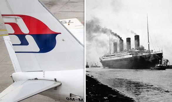 Thuyết âm mưu nói MH370 biến mất giống vụ tàu Titanic chìm - Ảnh 1. Thuyết âm mưu nói MH370 biến mất giống vụ tàu Titanic chìm - Ảnh 1.