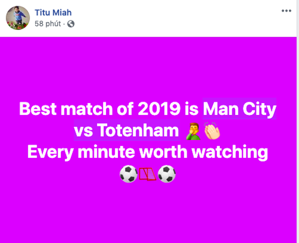 Cộng đồng mạng lên cơn sốt với trận cầu không tưởng giữa MC và Tottenham - Ảnh 5. Cộng đồng mạng lên cơn sốt với trận cầu không tưởng giữa MC và Tottenham - Ảnh 5.