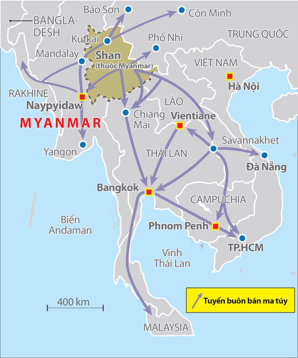 Ma túy đá từ Tam giác vàng - Kỳ cuối: Việt Nam trong cơn lốc ma túy đá ở Đông Nam Á - Ảnh 4. Ma túy đá từ Tam giác vàng - Kỳ cuối: Việt Nam trong cơn lốc ma túy đá ở Đông Nam Á - Ảnh 4.