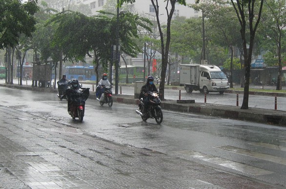 Mưa vàng rơi trên TP.HCM ngày đầu nghỉ lễ - Ảnh 1. Mưa vàng rơi trên TP.HCM ngày đầu nghỉ lễ - Ảnh 1.